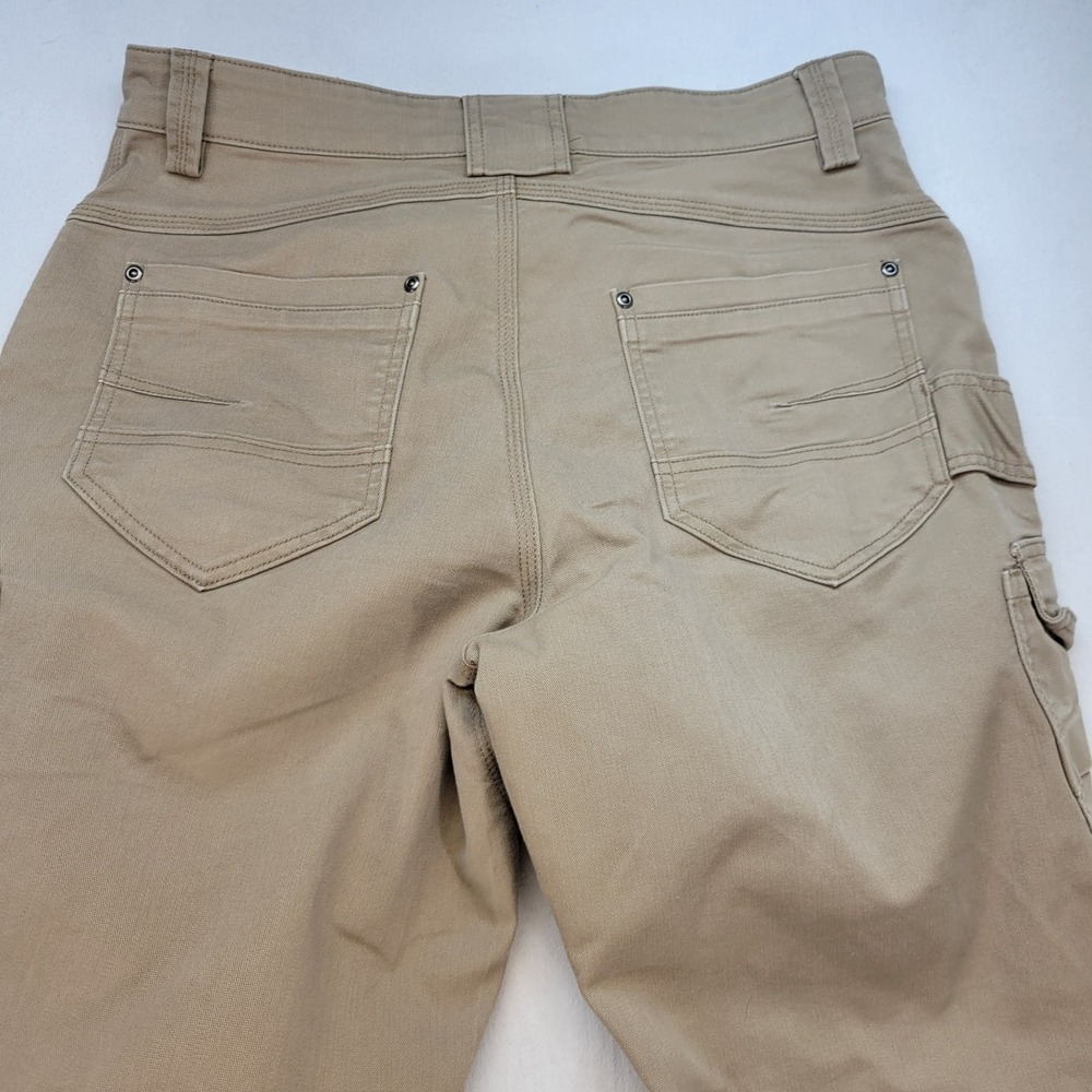 Duluth Trading Co Fire Hose Pants Mens 32x30 Tan Straight Coolmax Canvas Utility - Picture 4 of 11